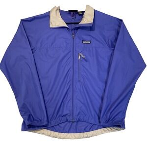Vtg Patagonia Velocity Soft Shell Windbreaker Womens S Royal Blue Full Zip 24124
